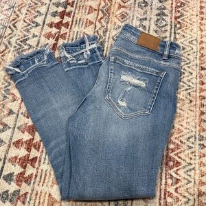 BKE Stella Mid Rise Distressed Jeans